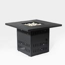 34" Propane Gas Fire Pit Table, 50000 Btu Rectangular Steel Fire Pit For Outside Patio Deck Garden Courtyard - Black