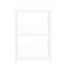 3 Tier Accent Table, Side Marble Look Contemporary & Modern