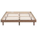 Modern Design Full Floating Platform Bed Frame for Walnut Color