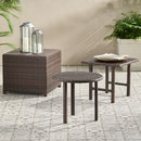 Lido - 3 Pieces Table Set - Brown Multi