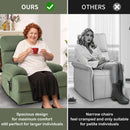 Oversized Power Lift Recliner Chai With Remote Control, Side Pocket, Spacious Seat