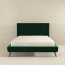 Dillon - Mid-Century Modern Velvet Platform Bed