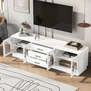 Modern Minimalist TV Stand, Entertainment Center Media Console Cabinet With Adjustable Shelves For Living Room