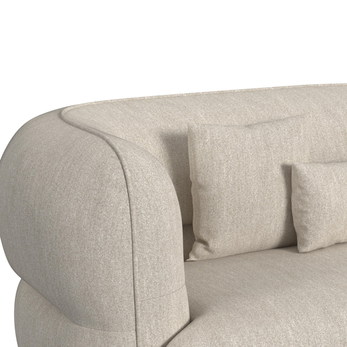 Four Seasons Sectional Set With 6 Pillows in Camel by Elements International, view 3
