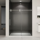 Frameless Shower Door, Sliding Shower Door, With Premium Thick Tempered Glass Shower Enclosure, Double Side Easy Clean Coat, Finished With Buffer - Chrome