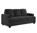 Modern Sofa, Comfortable 3 Seater Couch With Deep Seating, Loose Back Cushions, Wide Arms