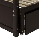 Extending Daybed with Trundle, Wooden Daybed with Trundle, Espresso