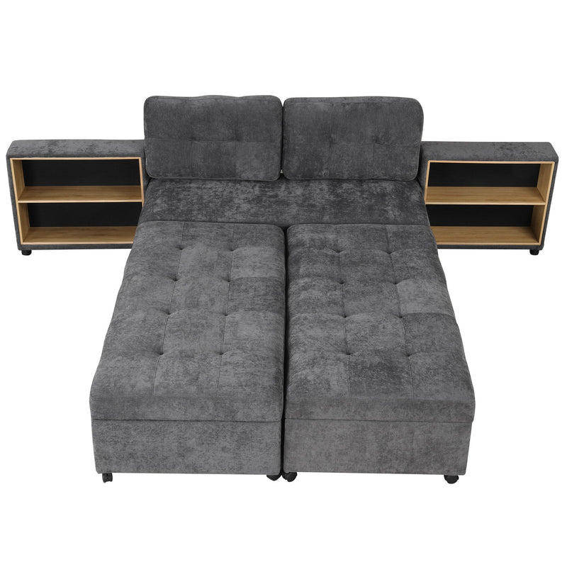Versatile Modular Free-Combined Sofa With 2 Storage Racks