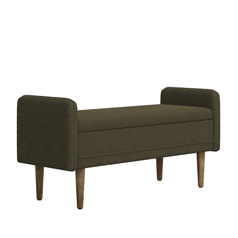 Teddy Velvet Storage Stool With Storage Space For Apartments