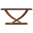 Console Table With Cross Leg Base And Reinforced Support Plate