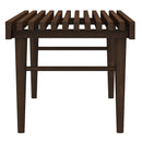 Mia - Mid-Century Modern Bench - Dark Brown