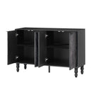 Modern TV Stand With 2 Spacious Storage Space And Anti-Tip Device