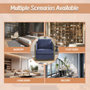 Corduroy Barrel Chair, 360 Degree Swivel