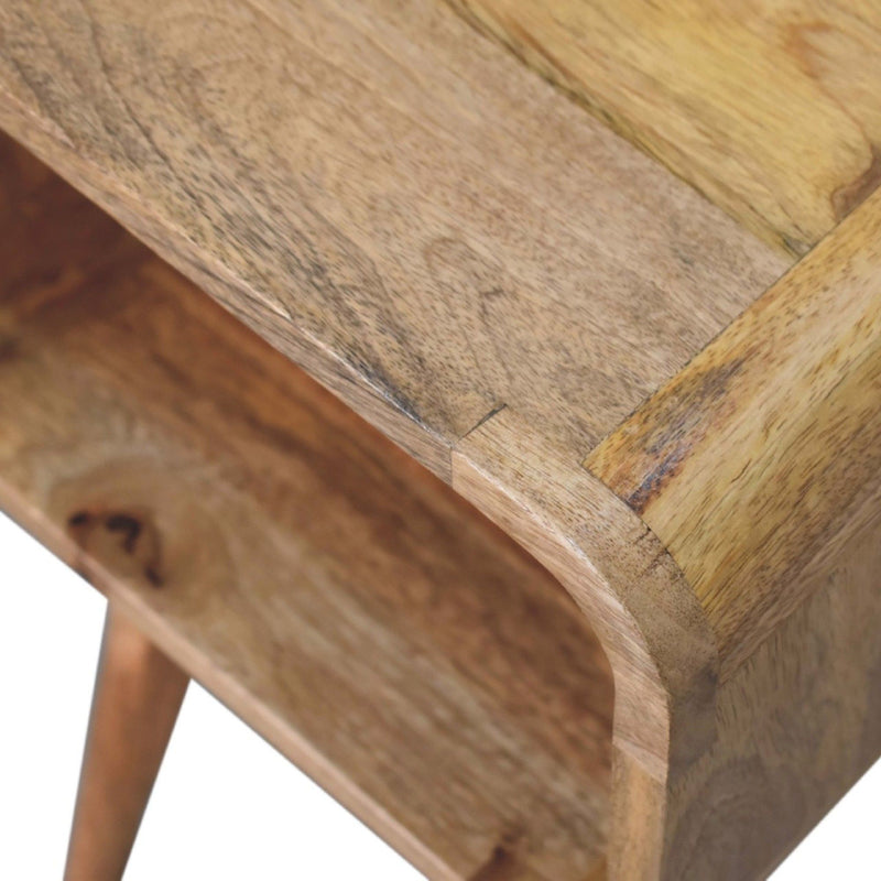 Minimalist Open Curved Nightstand