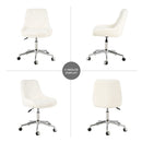 Adjustable And Space-Saving Chair With Golden Electroplated Legs