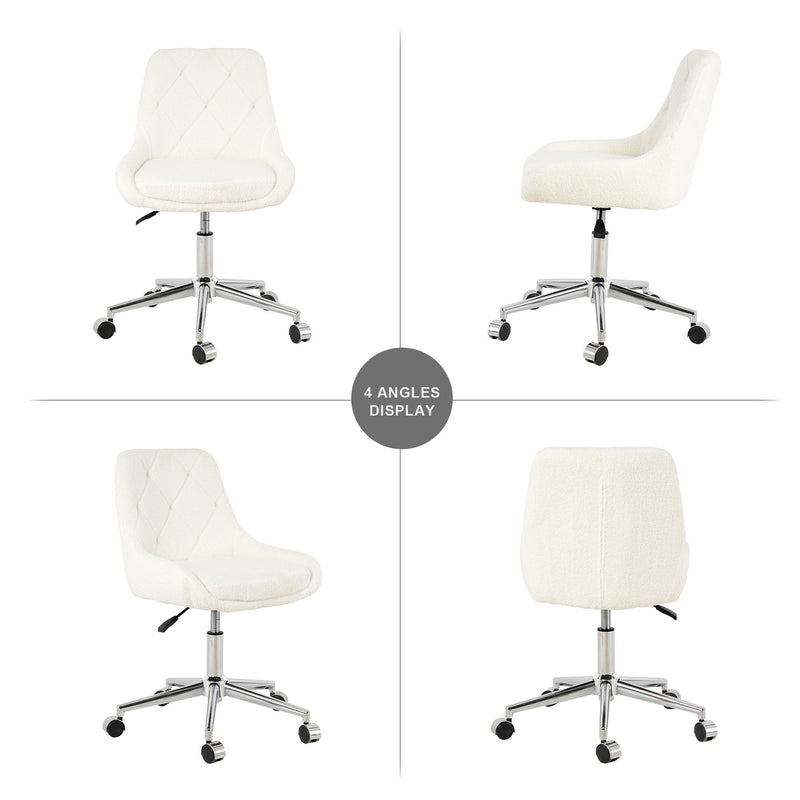 Adjustable And Space-Saving Chair With Golden Electroplated Legs