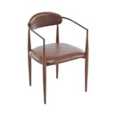 Modern Luxe Dining Arm Chair Set With Upholstery