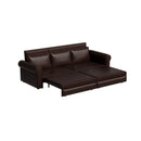 Pull Out Sofa Bed 3 In 1 Velvet Convertible Sleeper Sofa With Nailhead Trim & Rolled Arm, Multi Functional