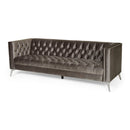 Contemporary 3 Seater Sofa With Button Tufting