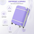 Hardshell Luggage With Tsa Lock, 28" Expandable Lightweight Suitcase With Spinner Wheels, Single Vintage Luggage