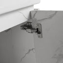 Wall Mounted Bathroom Vanity With Ceramic Sink And Storage Cabinet