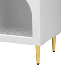 Retro TV Stand With 6 Metal Legs, 2 Cabinets, 4 Drawers And Anti-Tip Device