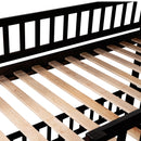 Low Bunk Bed With Slide, Fence And Ladder