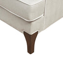Refined - Arm Chair - Cream / Dark Brown