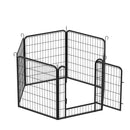 Heavy Duty Metal Playpen With Door, Dog Fence Pet Exercise Pen For Outdoor, Indoor