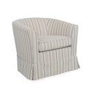 Zeniqua - Upholstered Velvet Swivel Chair With Loose Cover