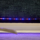 Chenille 2 Seater Sofa With LED Light, USB Charging Port, And Storage Bag