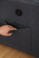 Luxurious Comfort Sectional Sofa Bed - Dark Gray