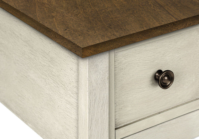 Accent End Table, 2 Tier, Narrow, Lamp, Storage Drawer, Charming Design