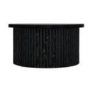 Coffee Table, Round Coffee Table, Modern Side Tables Accent End Table For Living Room, Apartment - Black