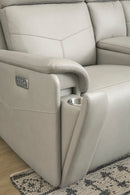 Vernon - Power Reclining Loveseat With Console, Power Headrests, Lumbar, Heat & Massage