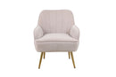 Modern Mid-Century Chair Tufted Sherpa Armchair For Living Room Bedroom Office