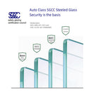 Bathtub Shower Door With 6mm Tempered Glass