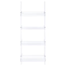 Amaturo - 4-Shelf Acrylic Ladder Bookshelf - Clear