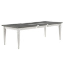 Katia - Dining Table With Leaf - Rustic Gray & Weathered White
