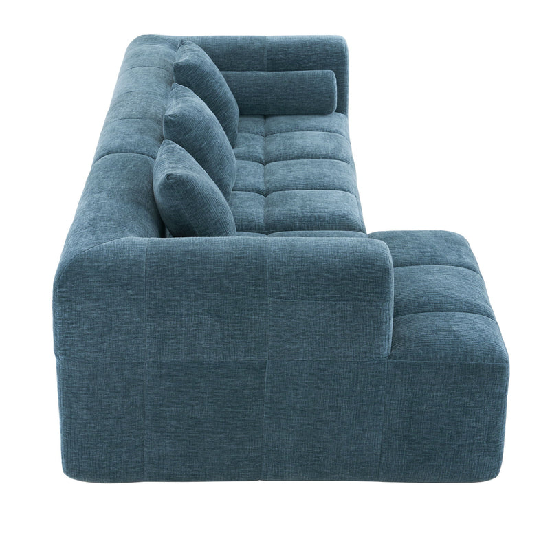 Sectional Free Combined Sofa With 2 Side Pockets