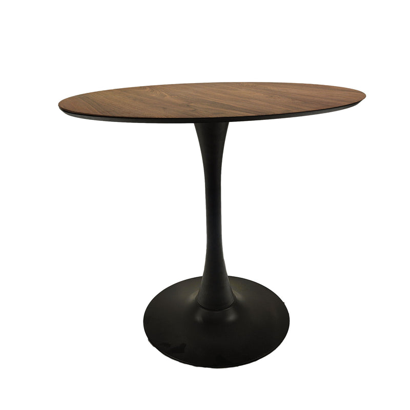 Mid Century Modern Round Dining Table With Top & Pedestal Base