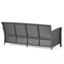 Thalassa - Outdoor 3 Seater Sofa With Water Resistant Cushion - Gray / Black