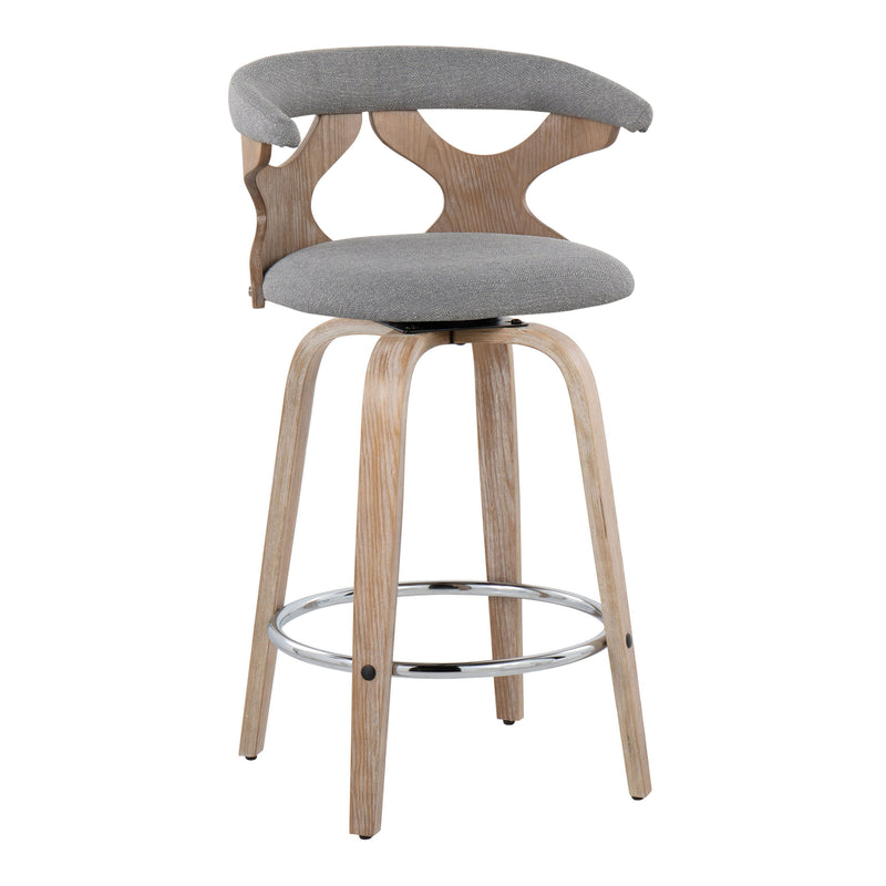 Gardenia - Mid Century Modern Fixed Height Counter Stool With Swivel (Set of 2)