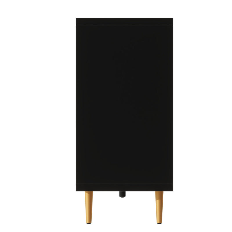 Modern TV Stand With 3 Doors And Adjustable Shelves