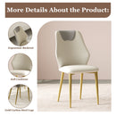 Dining Chairs (Set of 2) - Beige / Gray