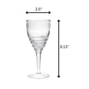 Swirl Plastic Wine Glasses (Set of 4)