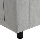 Modular Sectional With Storage Pockets, 5 Seat U Shaped Couch Set With Pillows, Free Combination Modern Cloud Sofa With 2 Movable Ottoman