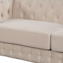 Upholstered Loveseat Sofa With Thick Removable Seat Cushion