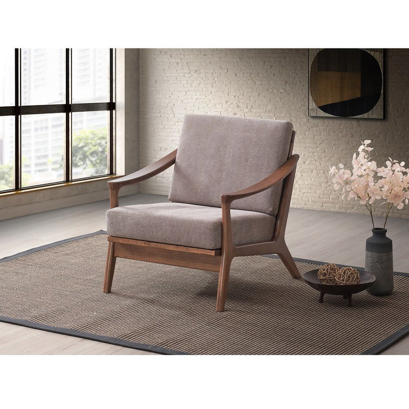 Lide - Accent Chair - Light Brown & Brown