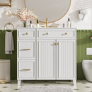 Bathroom Vanity With Sink, Soft Close Doors, Adjustable Shelves